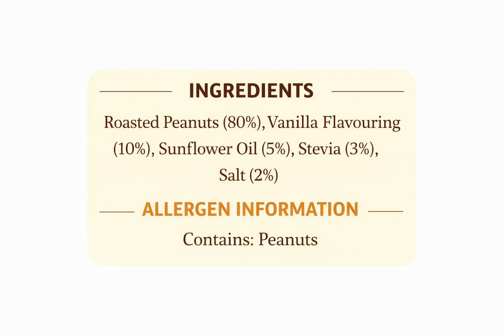 PEANUT BUTTER -  VANILLA (400G)