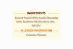 PEANUT BUTTER -  VANILLA (400G)