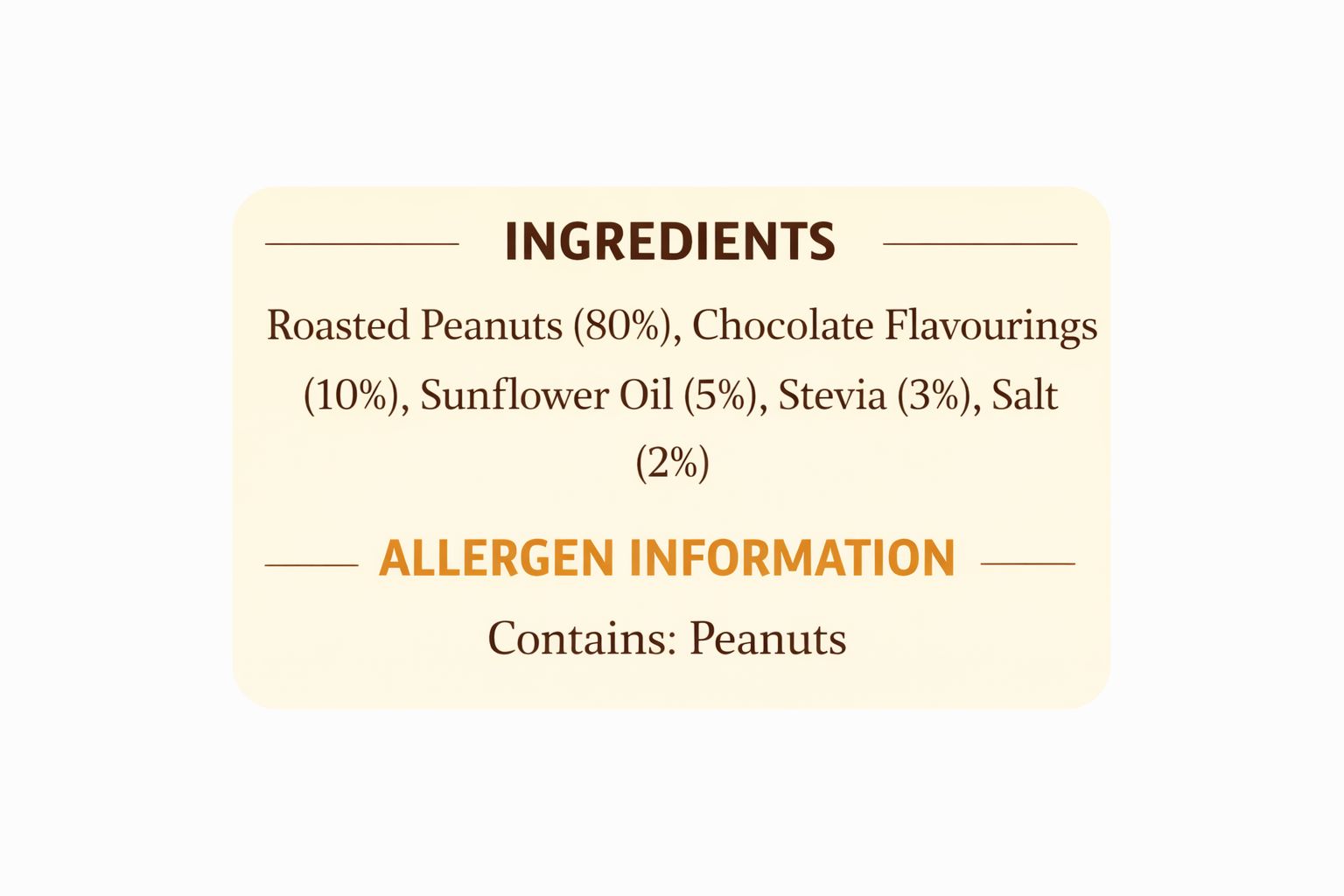 PEANUT BUTTER -  CHOCOLATE (400G)